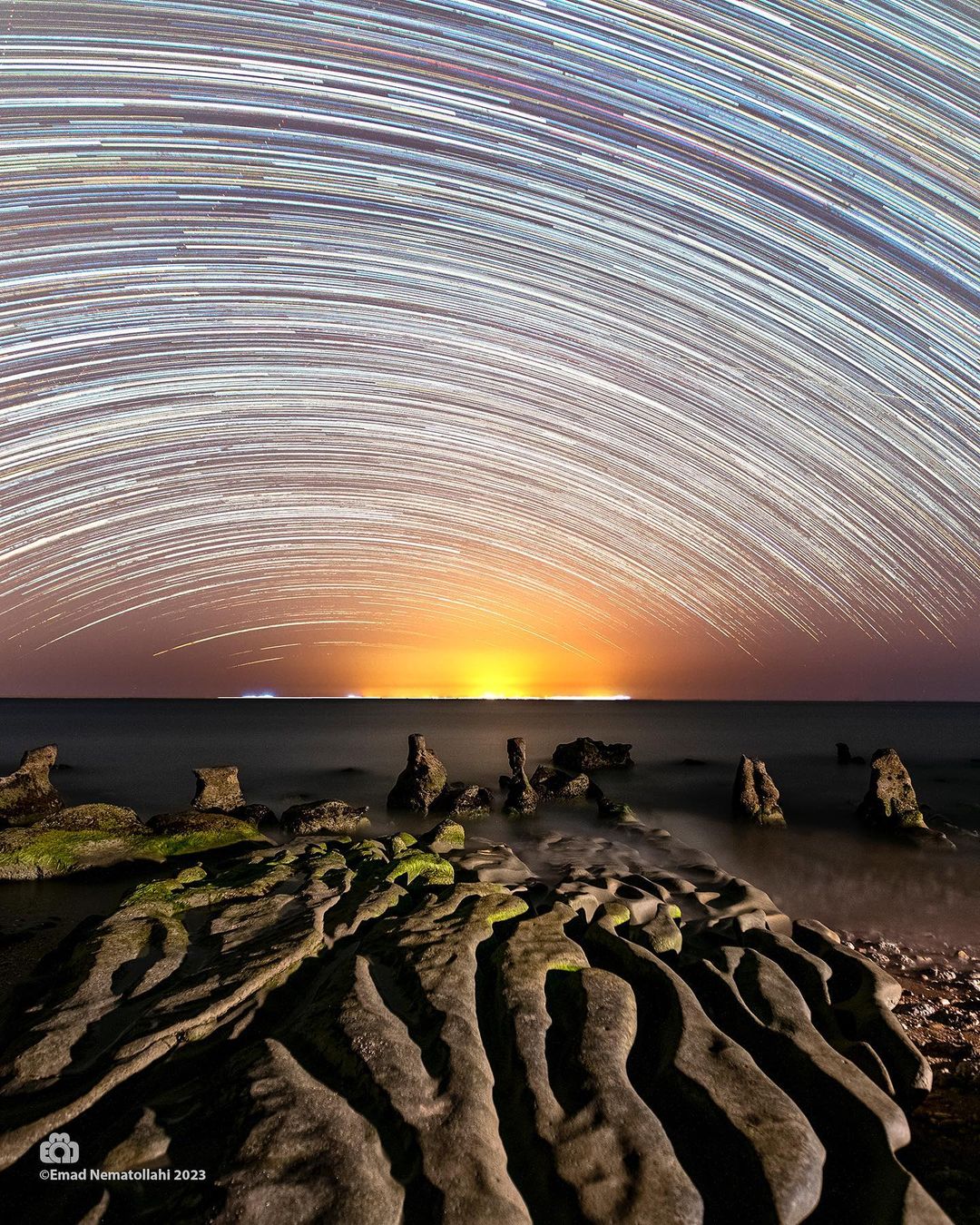 عکس/رقص ستارگان بر ساحل پارسیان در جوار خلیج فارس