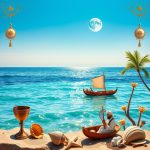 ساز عود حنوبی در ساحل خلیح فارس قشم